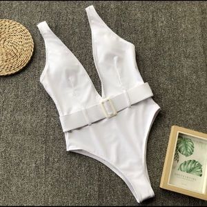 White One- piece swimsuit